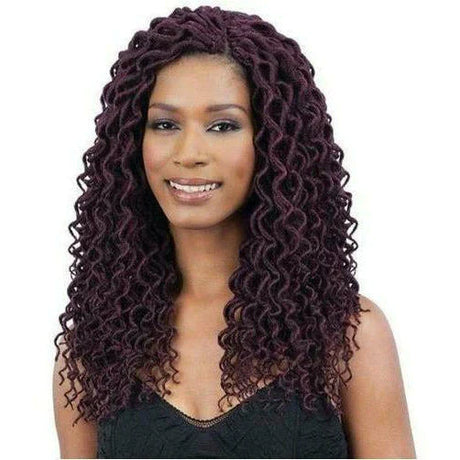 FREETRESS: 2X SOFT CURLY FAUX LOC 12" CROCHET BRAIDS