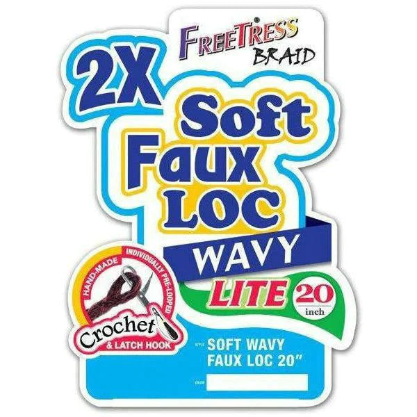 FREETRESS: 2X SOFT WAVY FAUX LOC 20" CROCHET BRAIDS