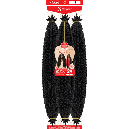 OUTRE: X-PRESSION TWISTED UP 3X SPRINGY AFRO TWIST 30"CROCHET BRAIDS no reviews