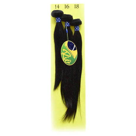 RIO 12 A BRAZILLIAN 100% VIRGIN REMY HUMAN HAIR - 3 BUNDLE DEAL - NATURAL COLOR